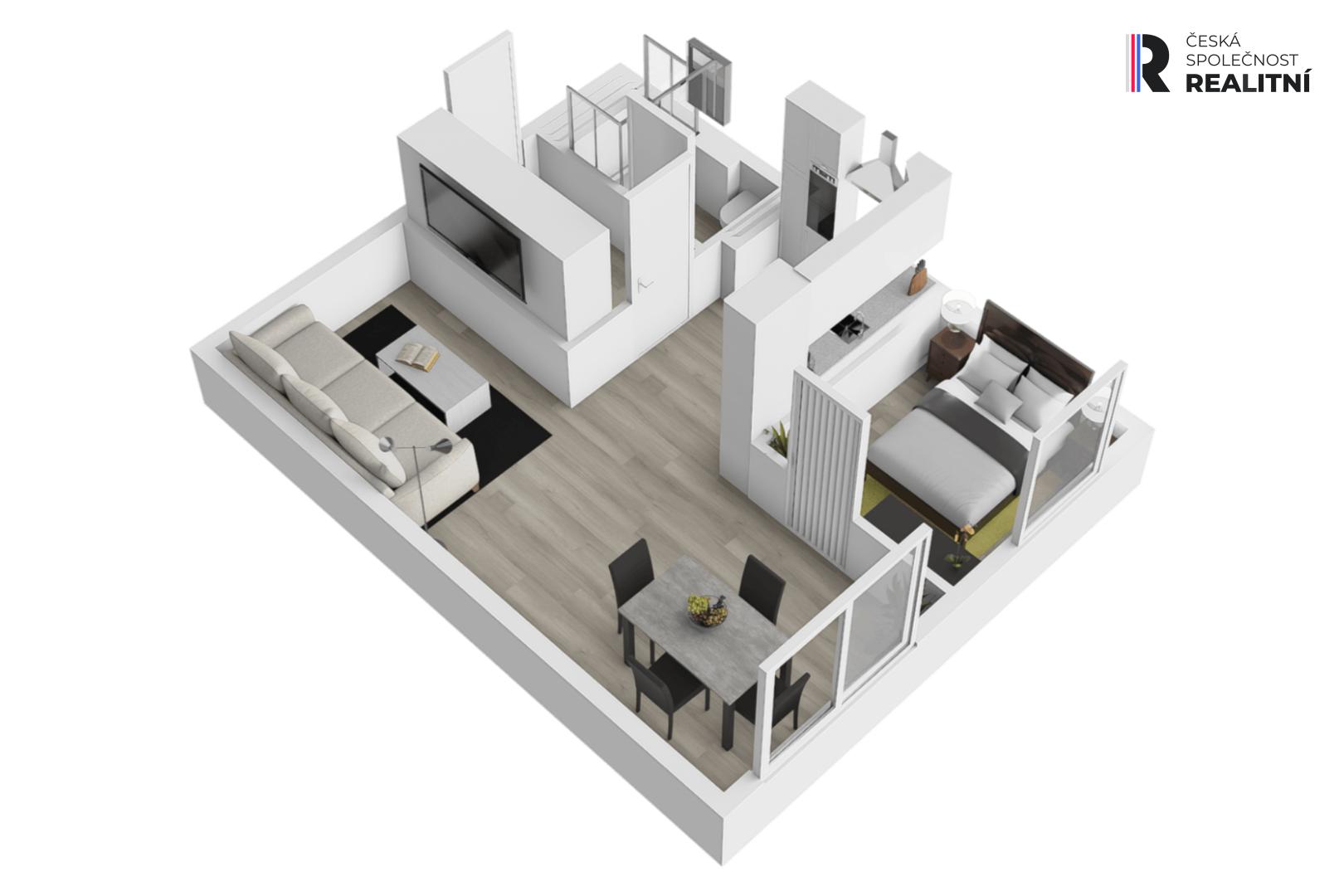 Prodej bytu, 1+kk, 30 m2