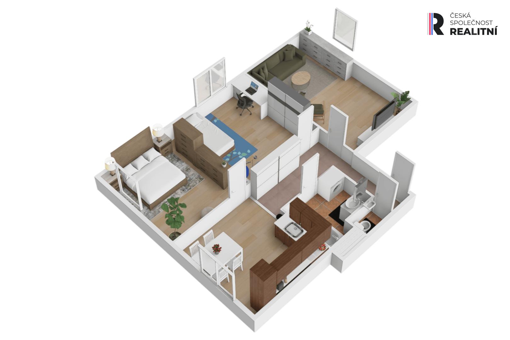 Prodej bytu, 3+1, 75 m2
