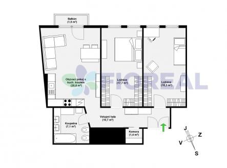 Prodej bytu, 3+kk, 81 m²