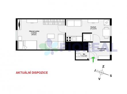 Prodej bytu, 2+kk, 36 m²