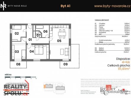 Prodej bytu, 4+kk, 92,51 m²