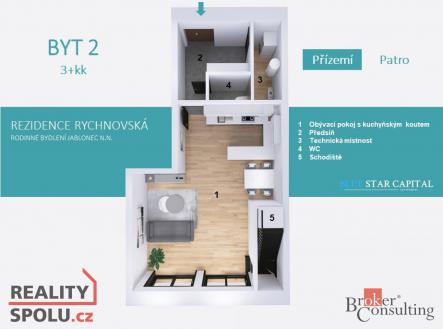 Prodej bytu, 3+kk, 97 m²