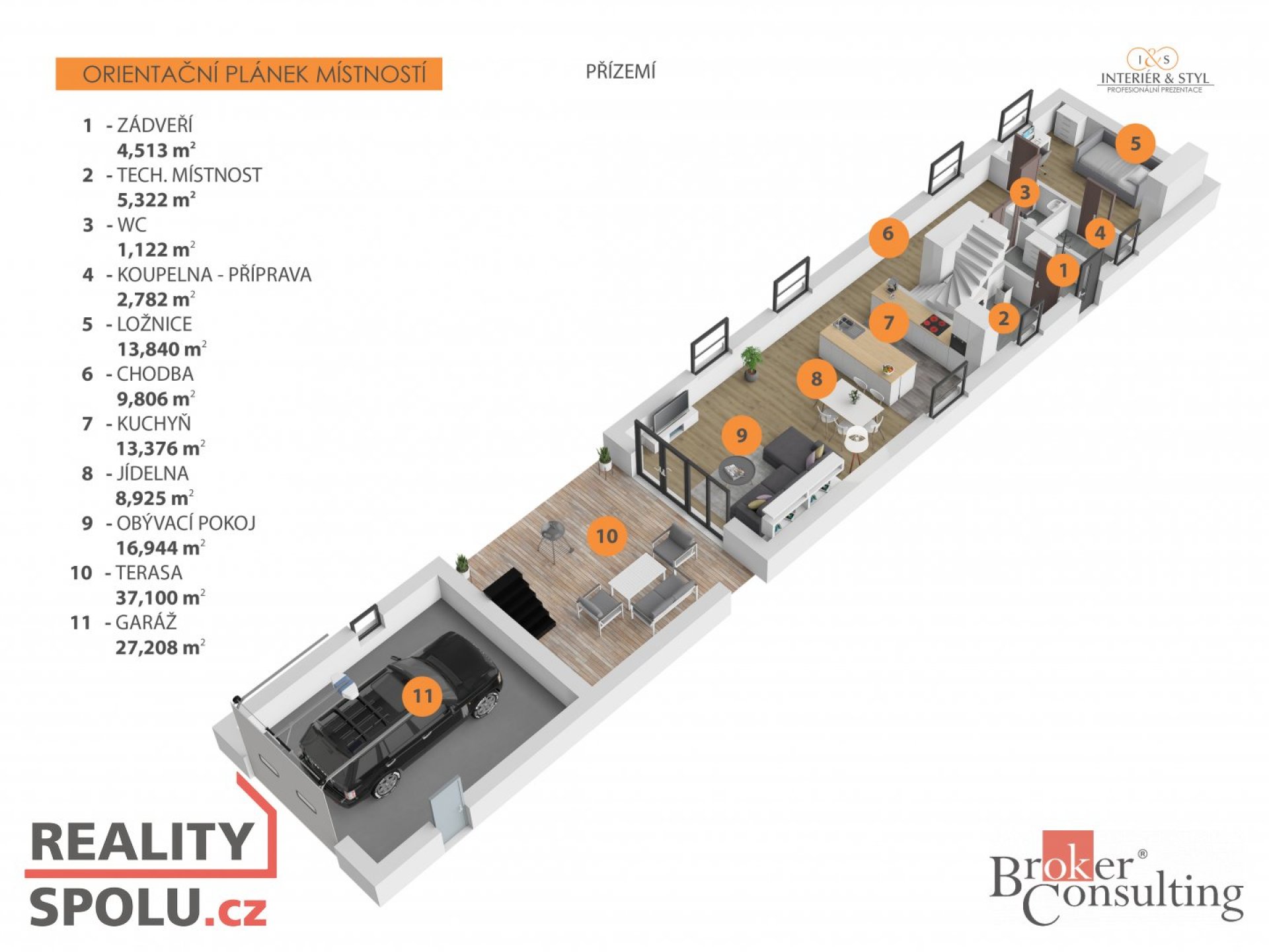 Prodej rodinného domu 158 m2, pozemek 743 m2