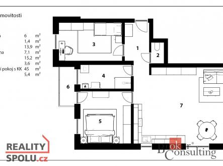 Prodej bytu, 3+kk, 102 m²