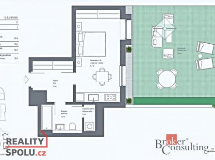 Prodej bytu, 1+kk, 35 m²