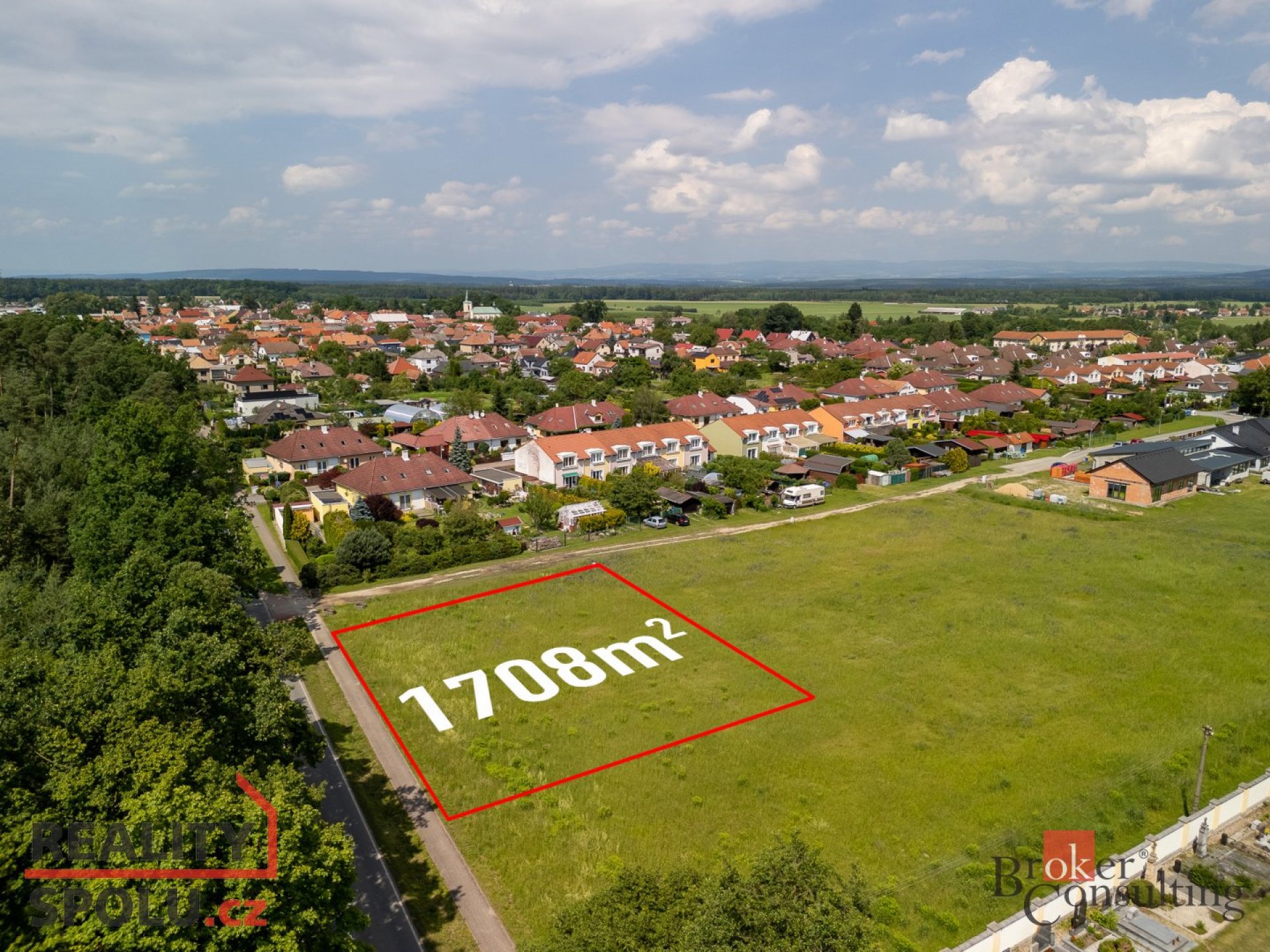Prodej, pozemky/bydlení, 1708 m2, Luční, Horní Jelení, Pardubice [ID 61297]