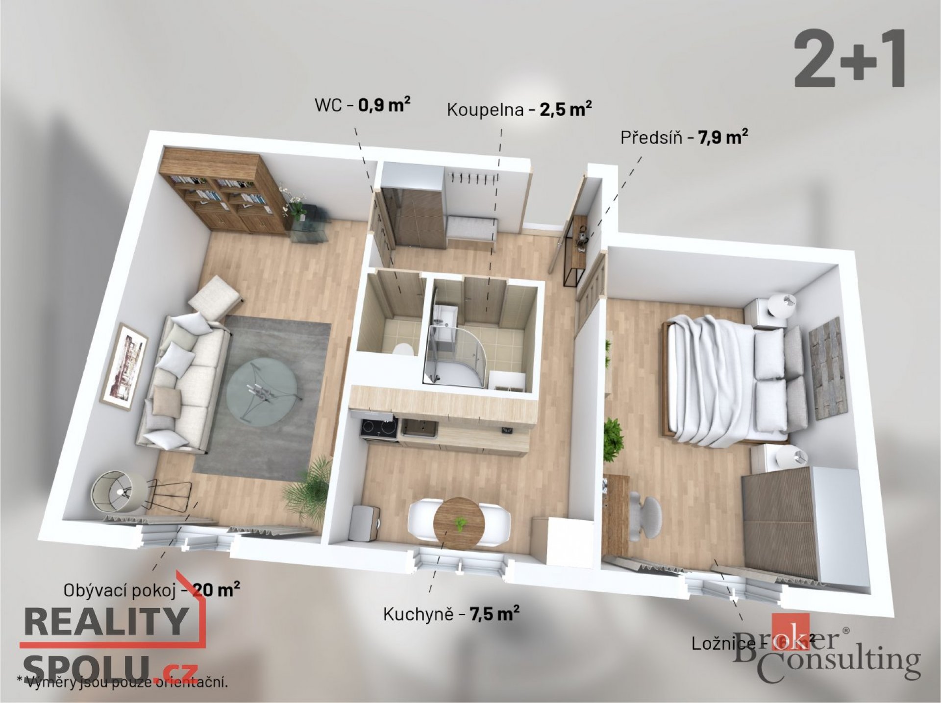 Prodej, byty/2+1, 60 m2, Na Výsluní 690, 33141 Kralovice, Plzeň-sever [ID 62587]