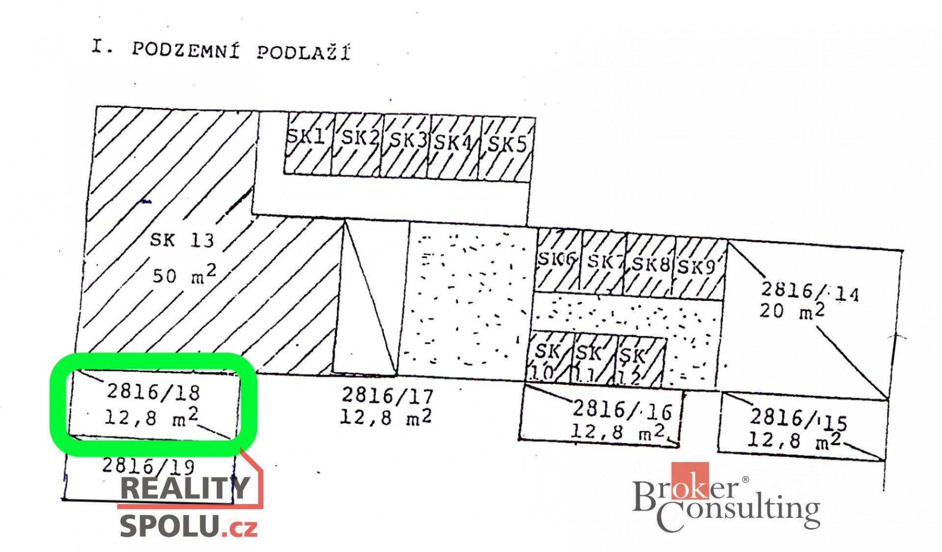 Prodej, ostatní/garáž, 13 m2, Krnovská 2816/78, Předměstí, 74601 Opava, Opava [ID 62289]