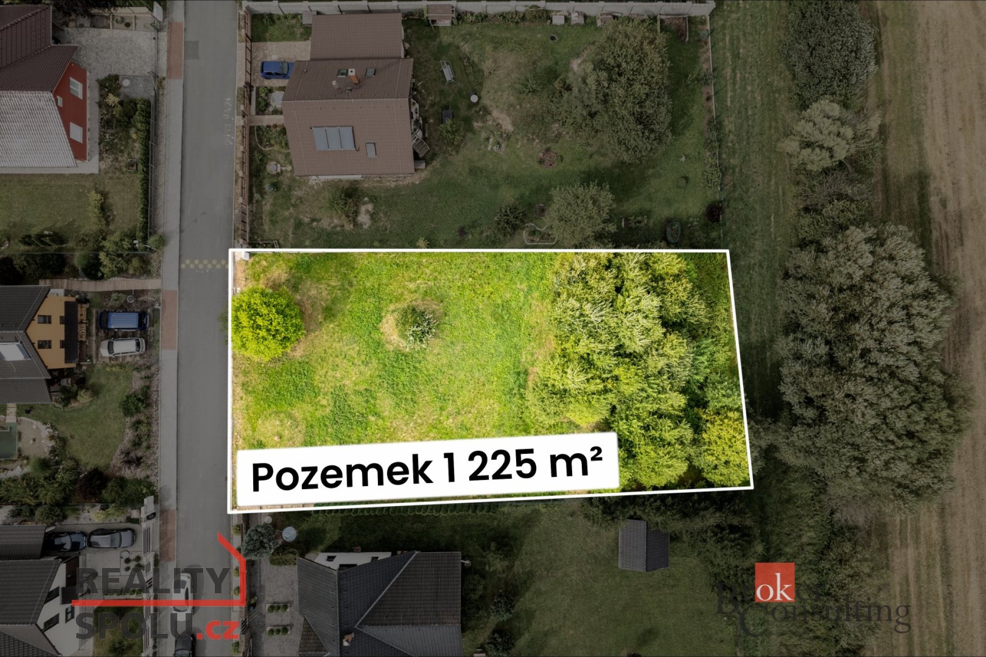 Prodej stavebního pozemku o velikosti 1125 m² v Olešné u Hořovic