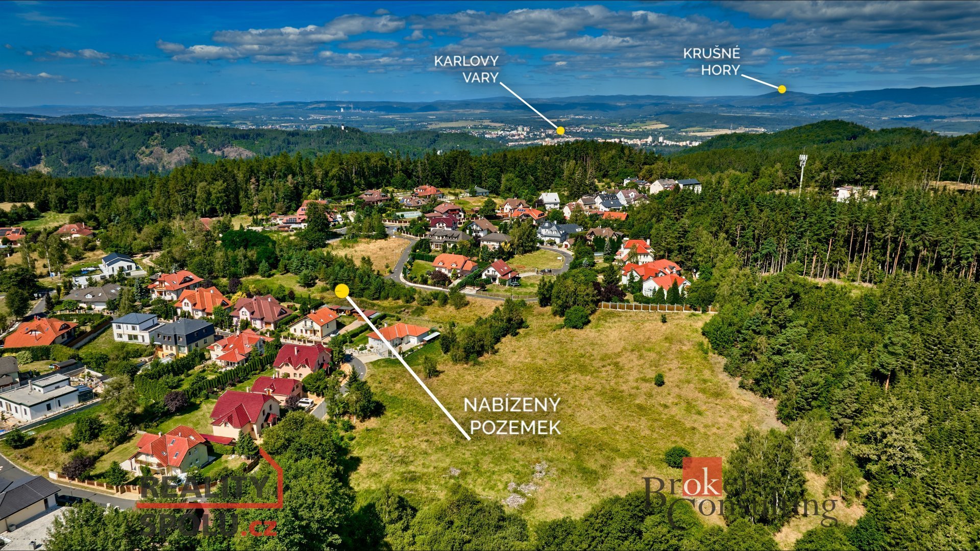 Prodej, pozemky/bydlení, 1012 m2, Pod Hvězdárnou, Olšová Vrata, Karlovy Vary, Karlovy Vary [ID 62103