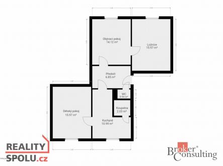 Prodej bytu, 3+1, 72 m²