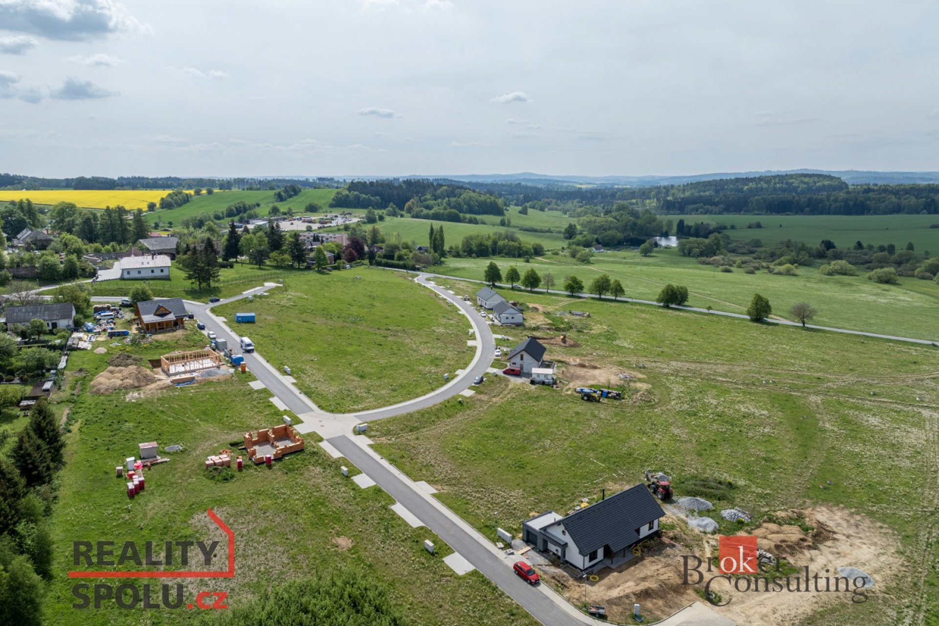 Prodej stavebního pozemku 995 m2 v městysu Větrný Jeníkov