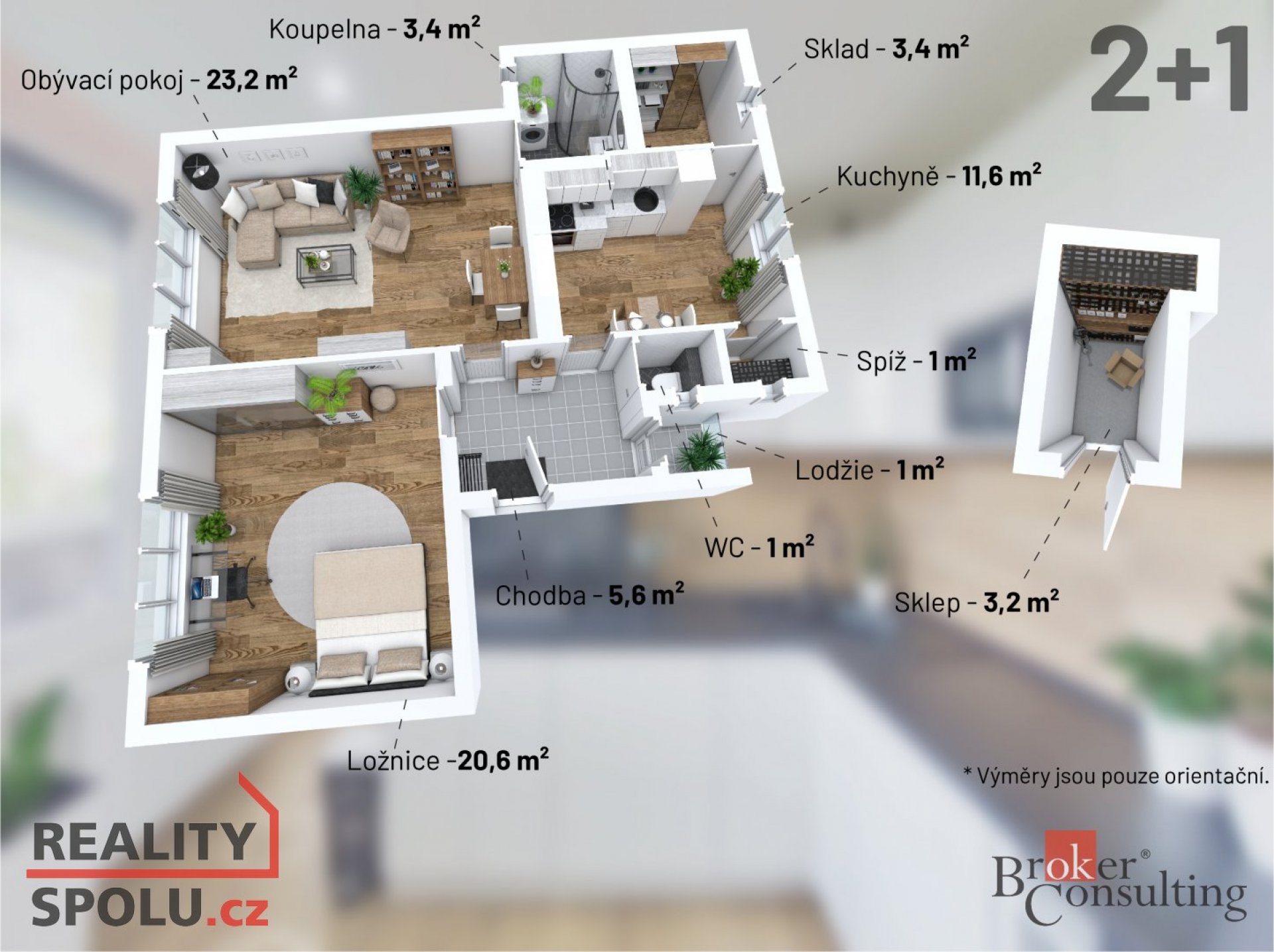 Prodej, byty/2+1, 75 m2, Bezděkov 1020/10, 59401 Velké Meziříčí, Žďár nad Sázavou [ID 64172]