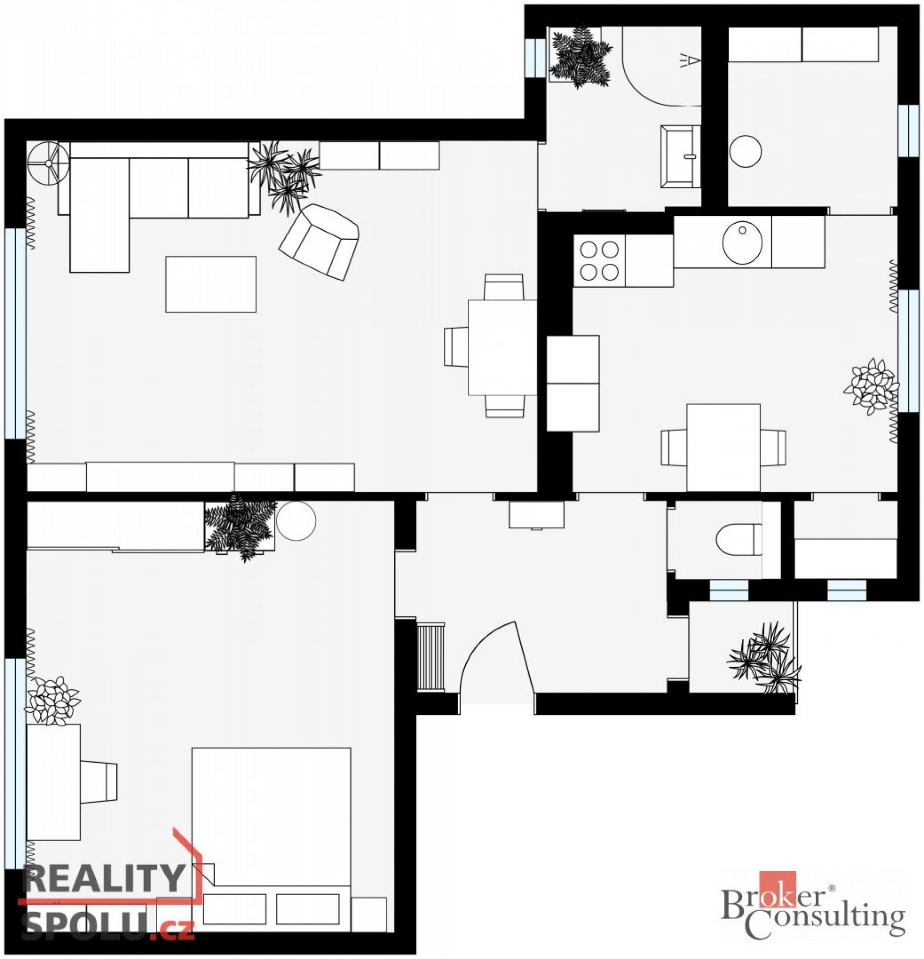 Prodej, byty/2+1, 75 m2, Bezděkov 1020/10, 59401 Velké Meziříčí, Žďár nad Sázavou [ID 64172]