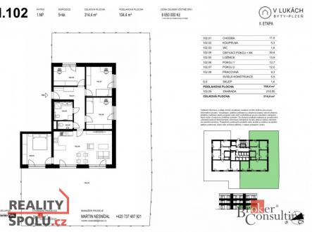 Prodej bytu, 5+kk, 314 m²