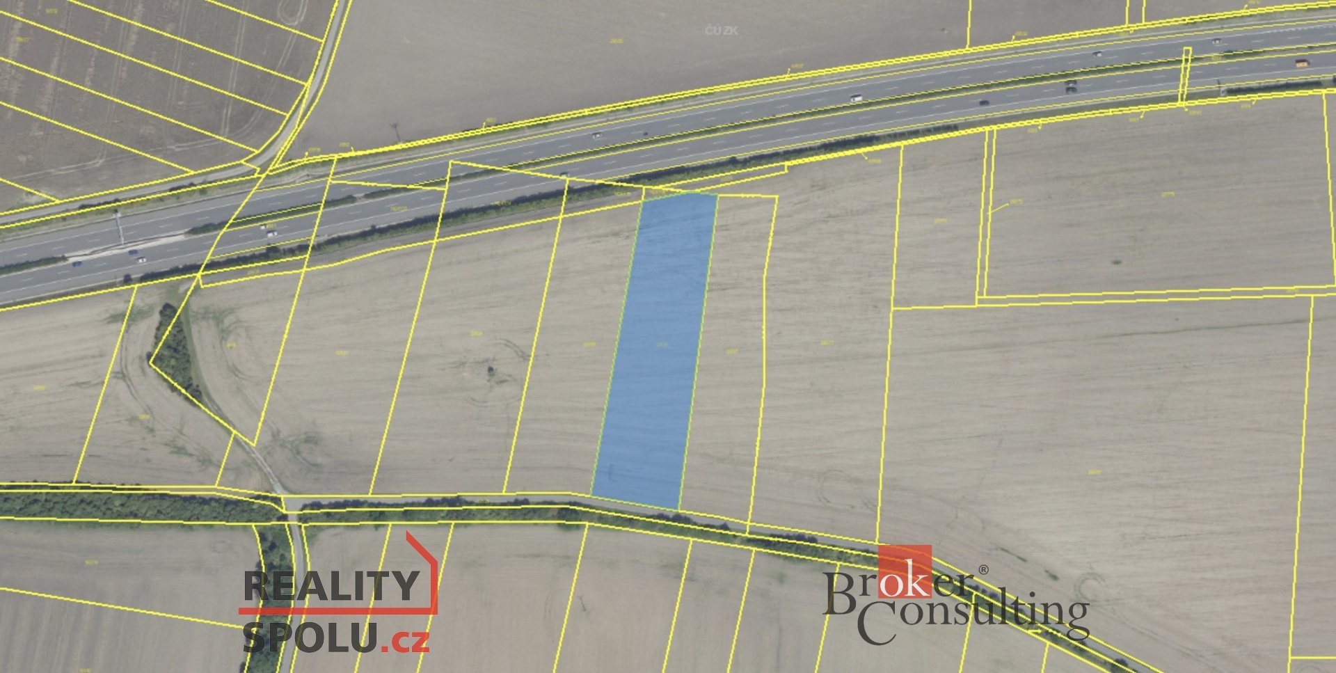 Prodej 3/4 podílu na poli/pozemku 4499m2