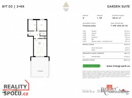 Prodej bytu, 3+kk, 88,15 m²