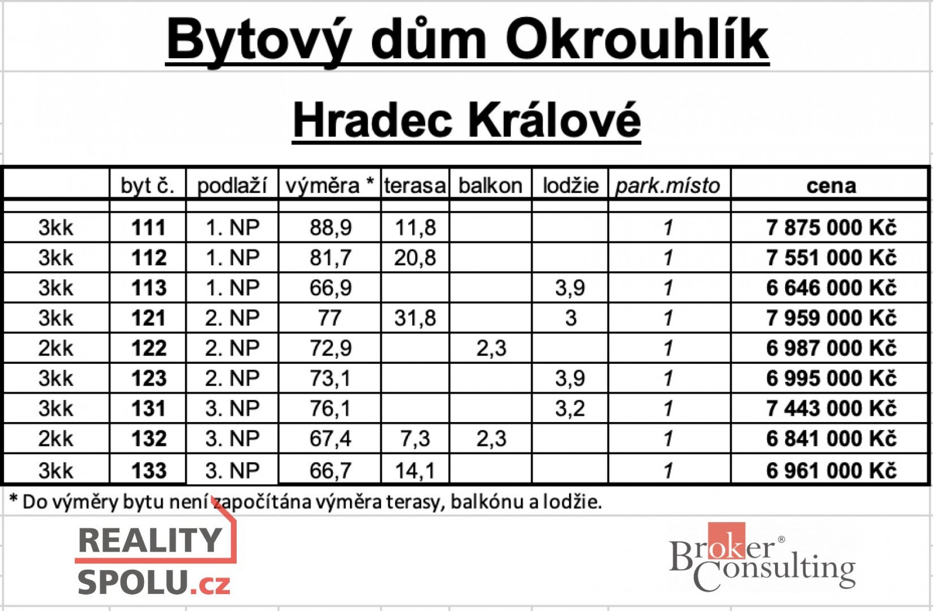 Prodej, byty/3+kk, 111.8 m2, Pražské Předměstí, Hradec Králové, Hradec Králové [ID 65175]