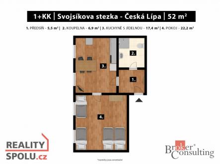 Prodej bytu, 2+kk, 52 m²