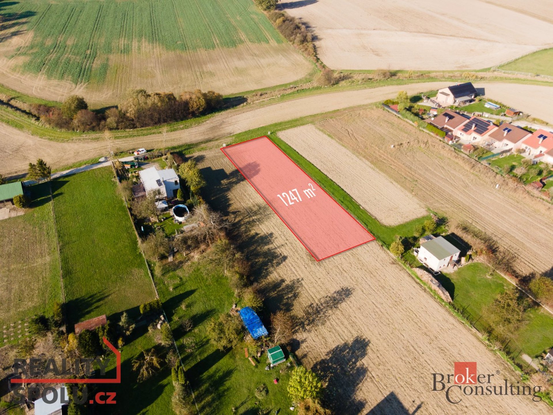 Prodej pozemku k budoucí výstavbě 1247 m2, Ostrava, Koblov, ulice Lucinková