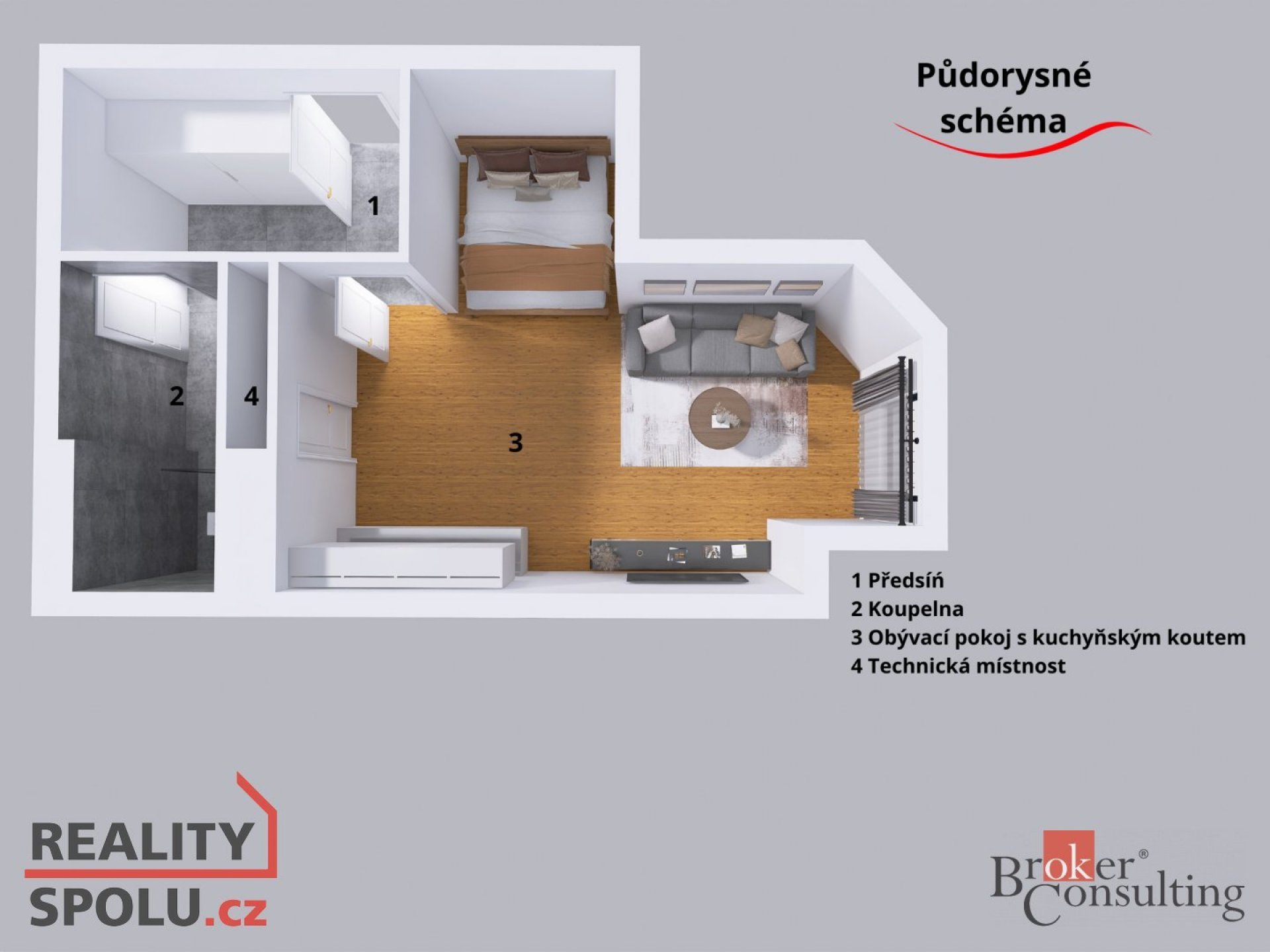 Prodej, byty/1+kk, 37.3 m2, Heydukova 1220/16, Libeň, 18000 Praha 8 [ID 65629]