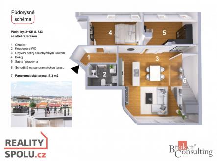 Prodej bytu, 3+kk, 110 m²