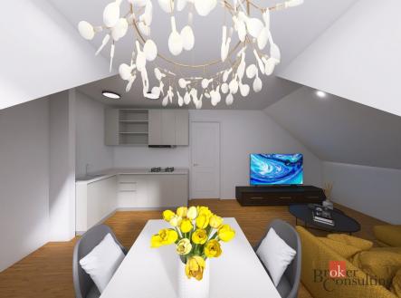 Prodej bytu, 2+kk, 49,6 m²