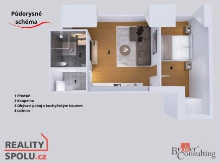 Prodej bytu, 2+kk, 60 m²