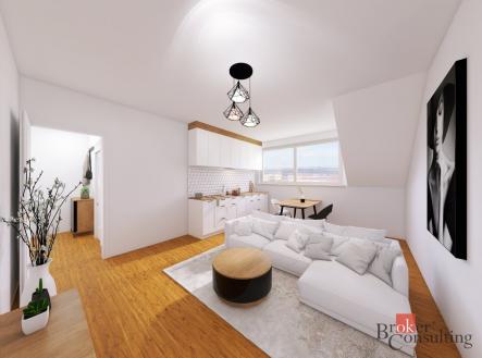 Prodej bytu, 2+kk, 53,4 m²