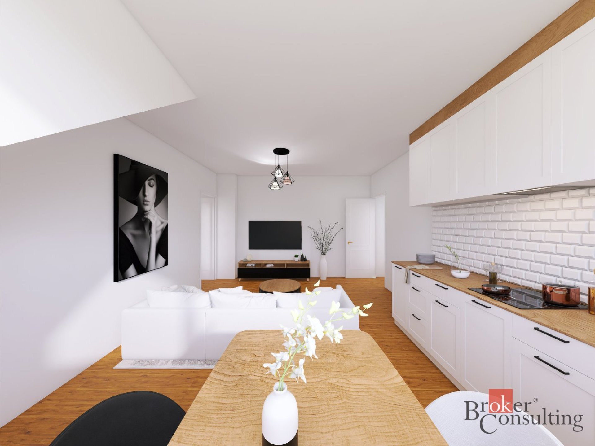 Nový půdní byt 2+kk Metro Palmovka