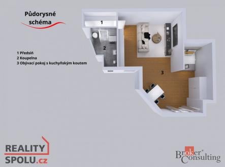 Prodej bytu, 1+kk, 43,6 m²