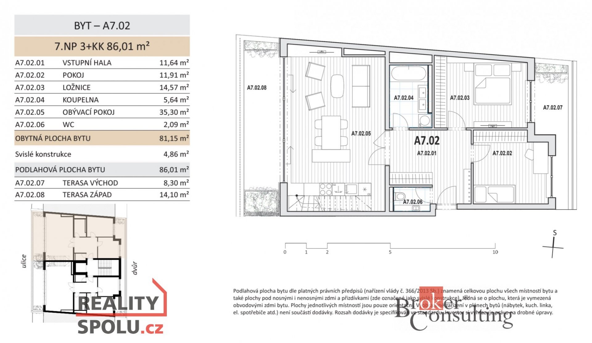 Prodej, byty/3+kk, 86.01 m2, Kloboučnická, Nusle, 14000 Praha 4 [ID 61203]