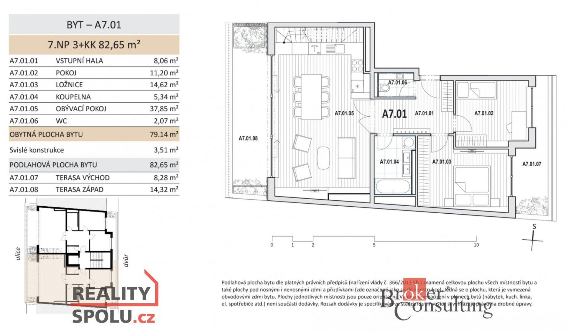 Prodej, byty/3+kk, 82.65 m2, Kloboučnická, Nusle, 14000 Praha 4 [ID 61202]