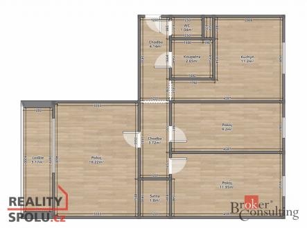 Prodej bytu, 3+1, 71 m²