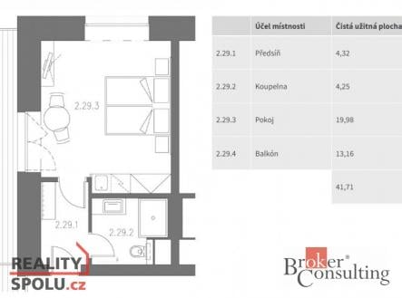 Prodej bytu, 1+kk, 29,7 m²