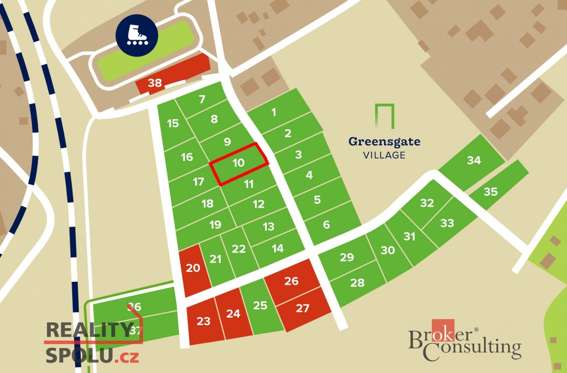 Prodej, stavební pozemek, 975 m2, Plzeň - Dýšina