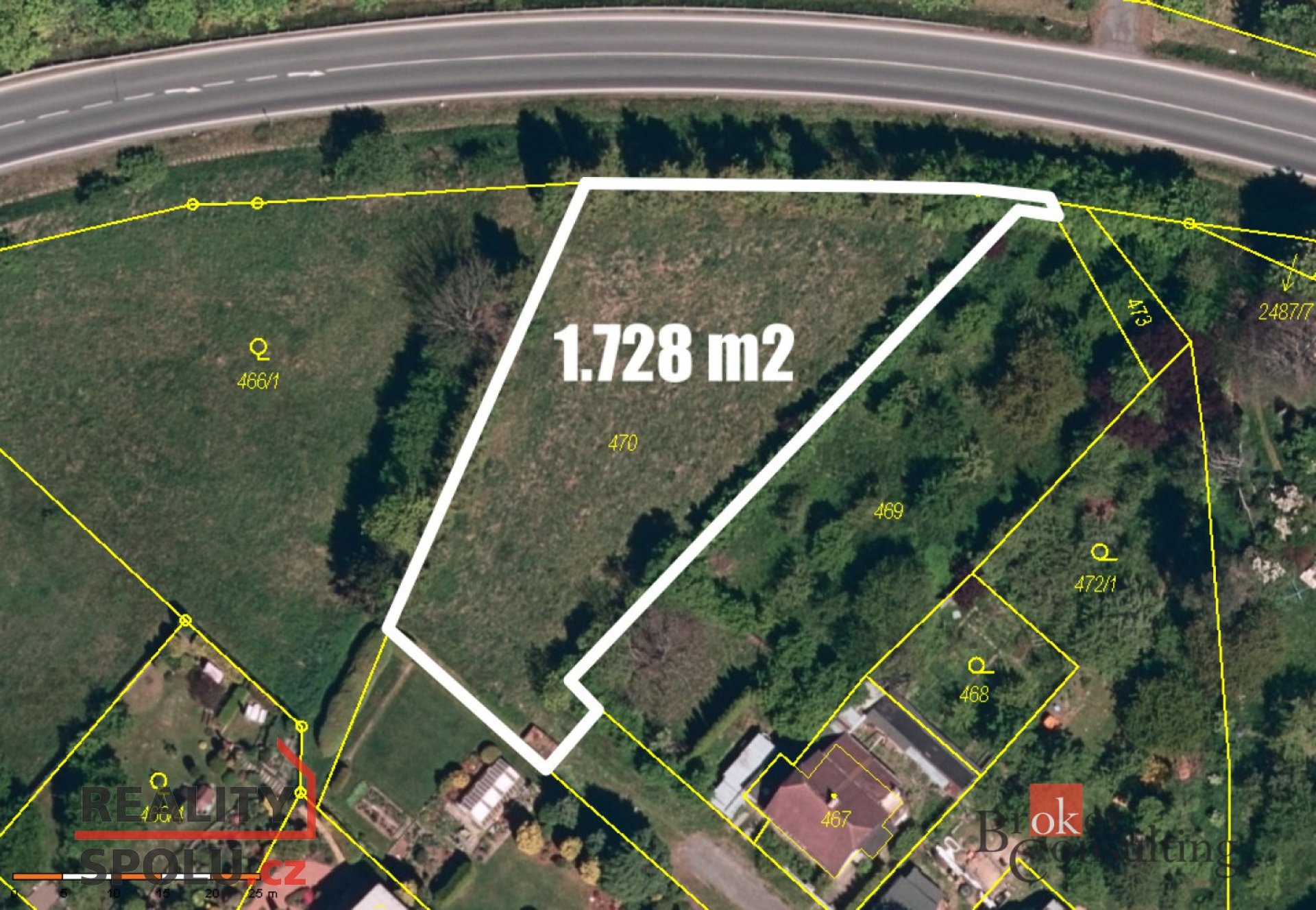 Prodej, pozemky/bydlení, 1728 m2, Nerudova 443, 79312 Horní Benešov, Bruntál [ID 68468]