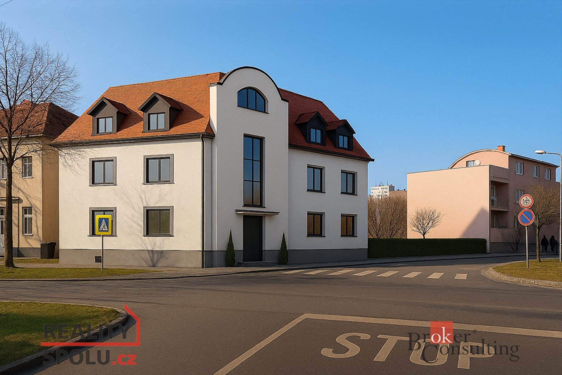 Developerský projekt - Bytový dům s pozemkem k další výstavbě v centru města Hodonín