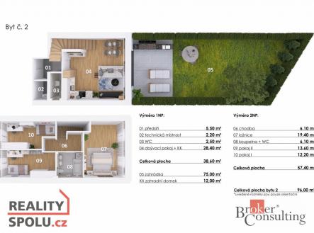 Prodej bytu, 4+kk, 96 m²