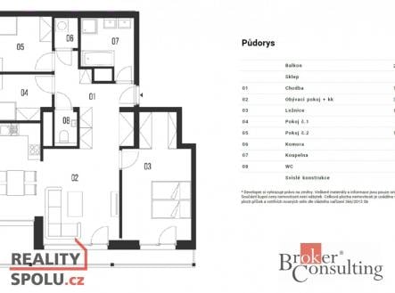Prodej bytu, 4+kk, 98,68 m²