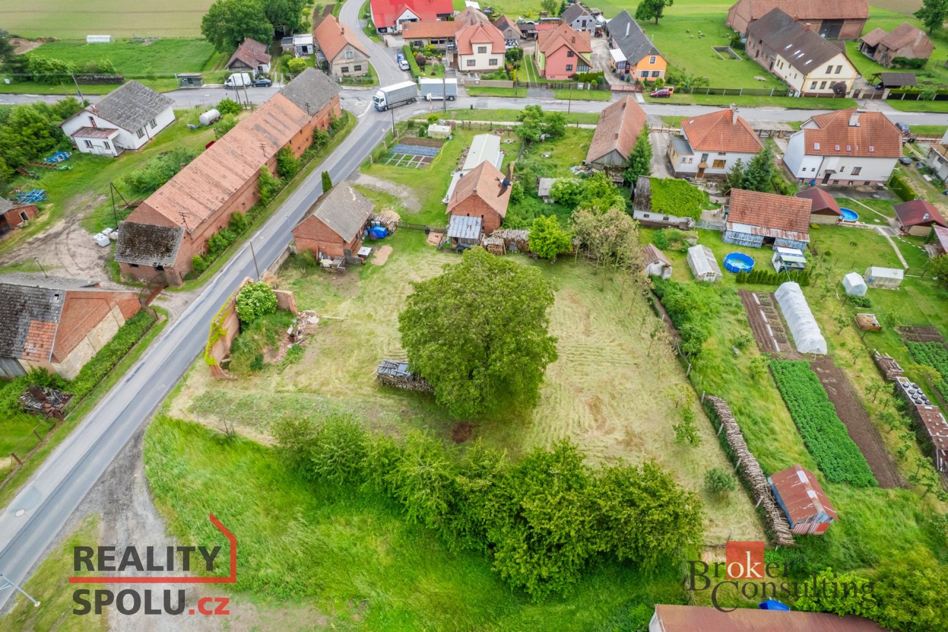 Prodej, pozemky/bydlení, 1478 m2, Bydžovská Lhotka 10, 50401 Měník, Hradec Králové [ID 72335]