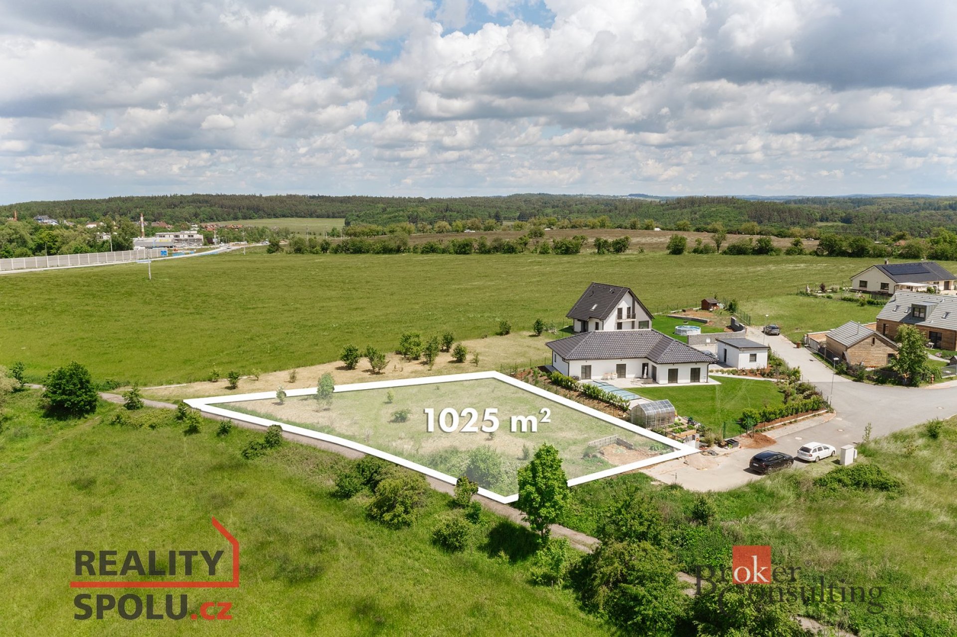 Prodej, pozemky/bydlení, 1025 m2, Jílové u Prahy , Praha-západ [ID 72625]