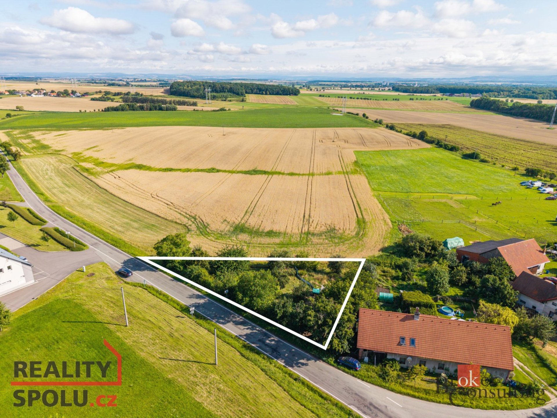 Prodej, pozemky/bydlení, 1048 m2, Vysoký Újezd , Hradec Králové [ID 74280]