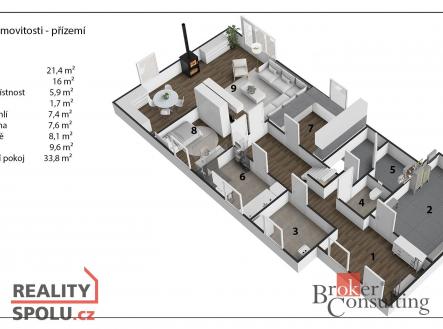 Prodej domu/vily, 180 m²