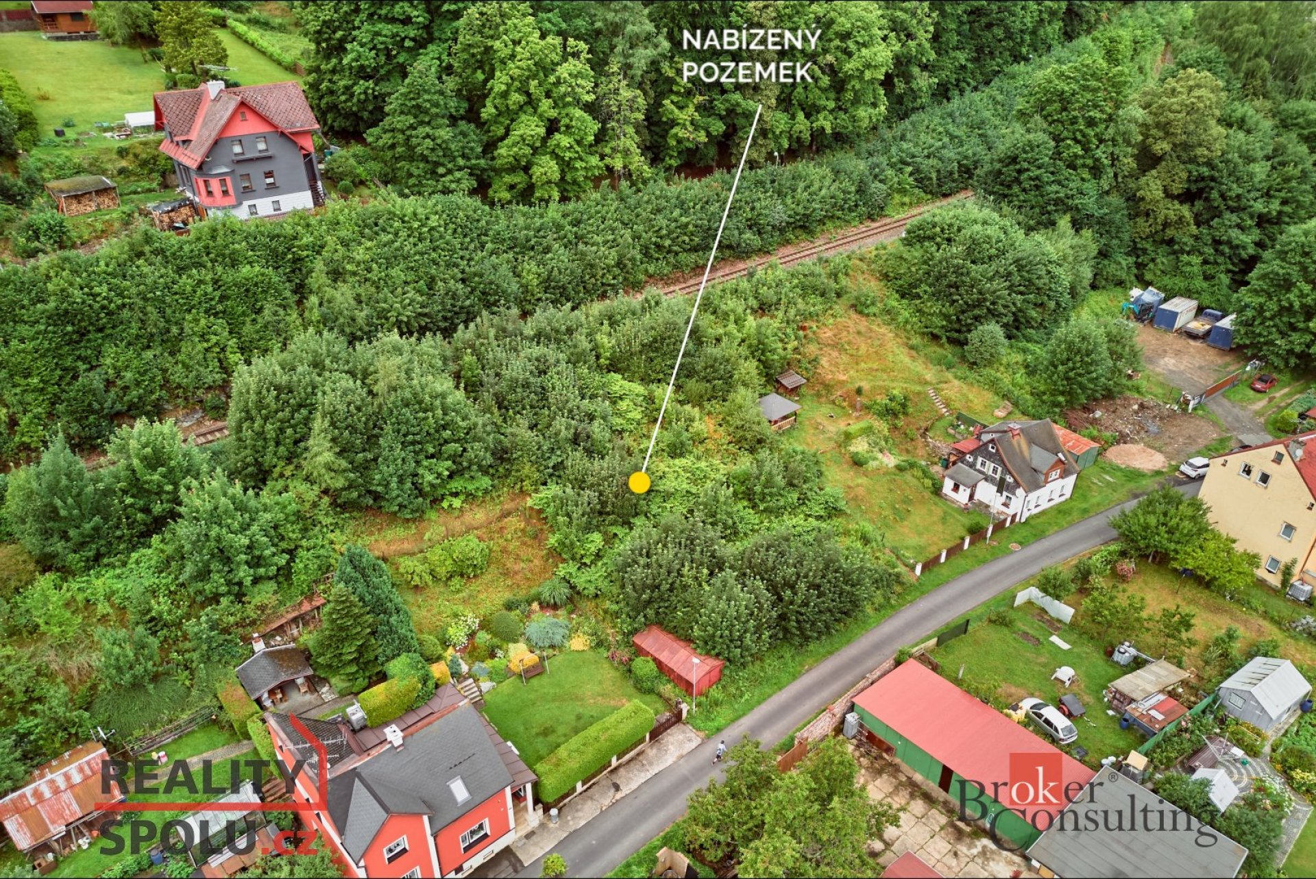 Prodej, pozemky/zahrada, 1018 m2, Zadní, Kraslice, Sokolov [ID 74936]