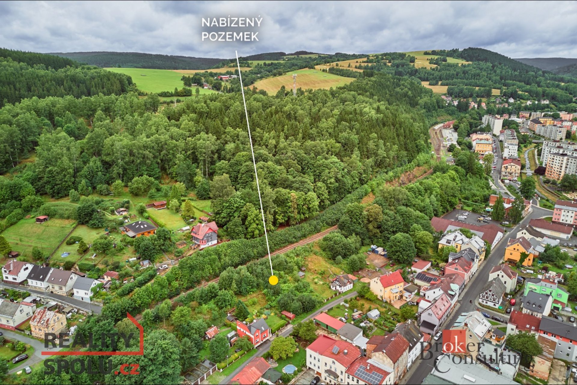 Prodej, pozemky/zahrada, 1018 m2, Zadní, Kraslice, Sokolov [ID 74936]