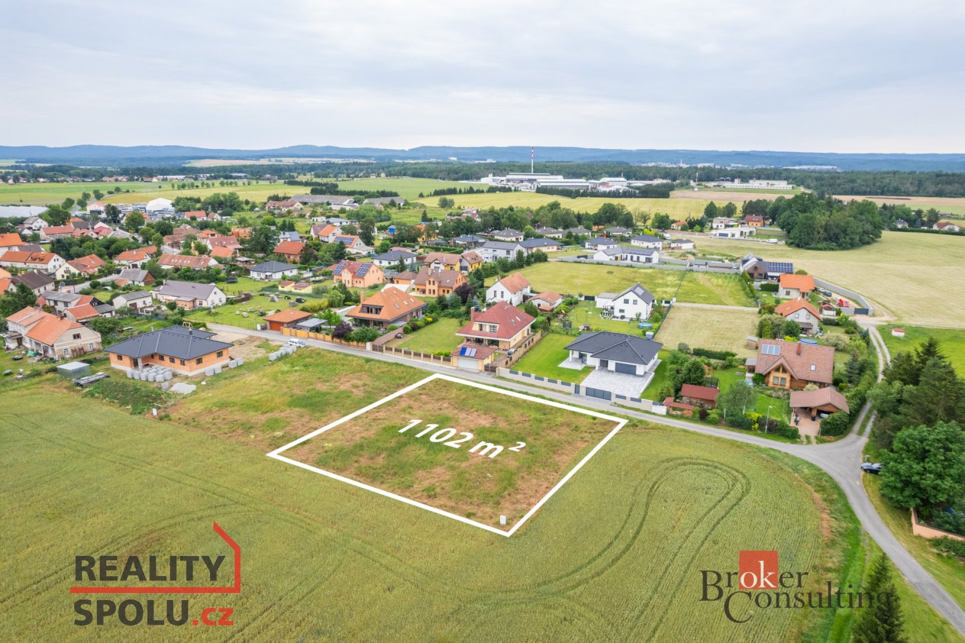 Prodej, pozemky/bydlení, 1102 m2, 26301 Rybníky, Příbram [ID 75219]
