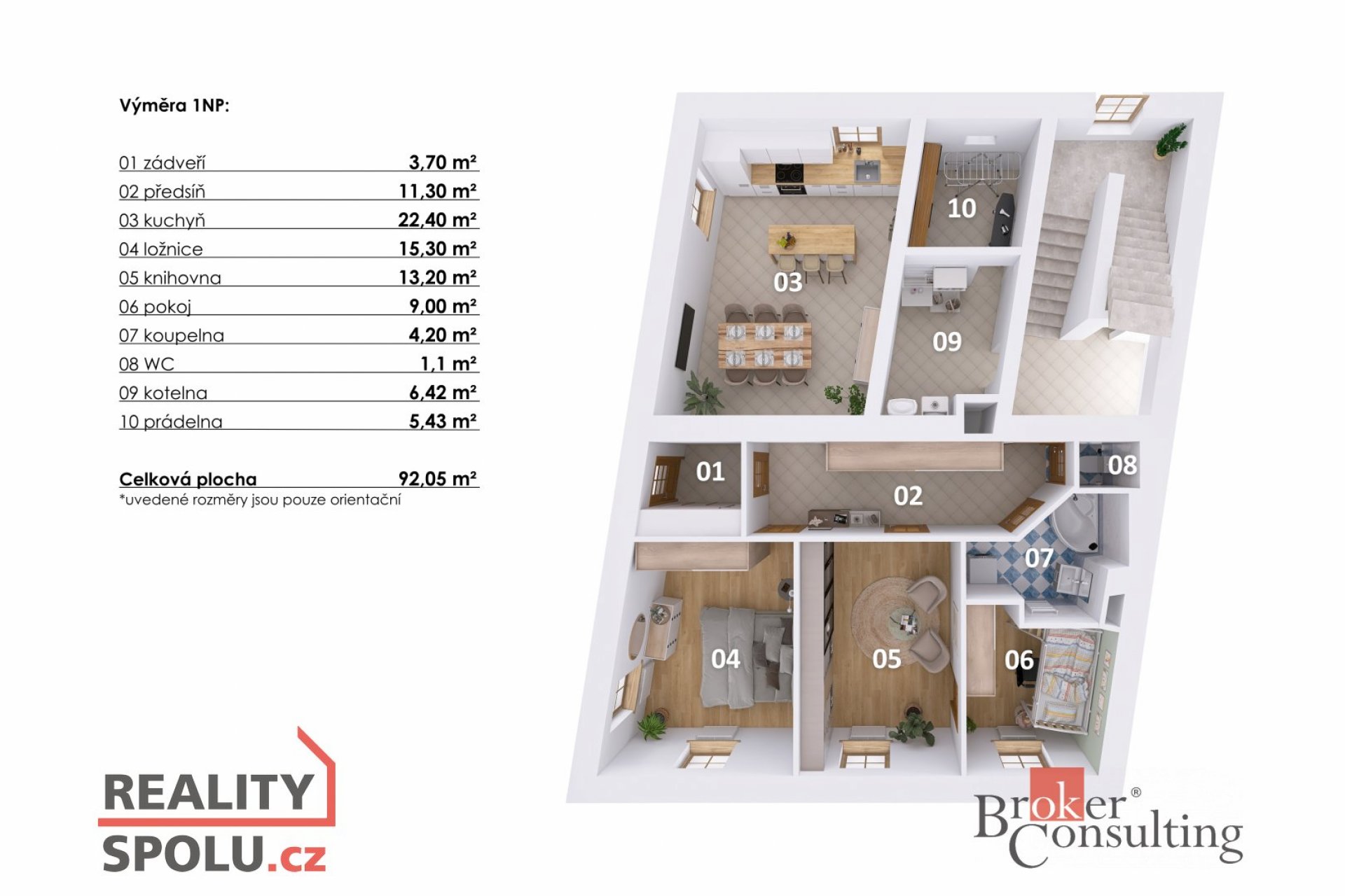 Komeční ubytování: 3+1 apartmány