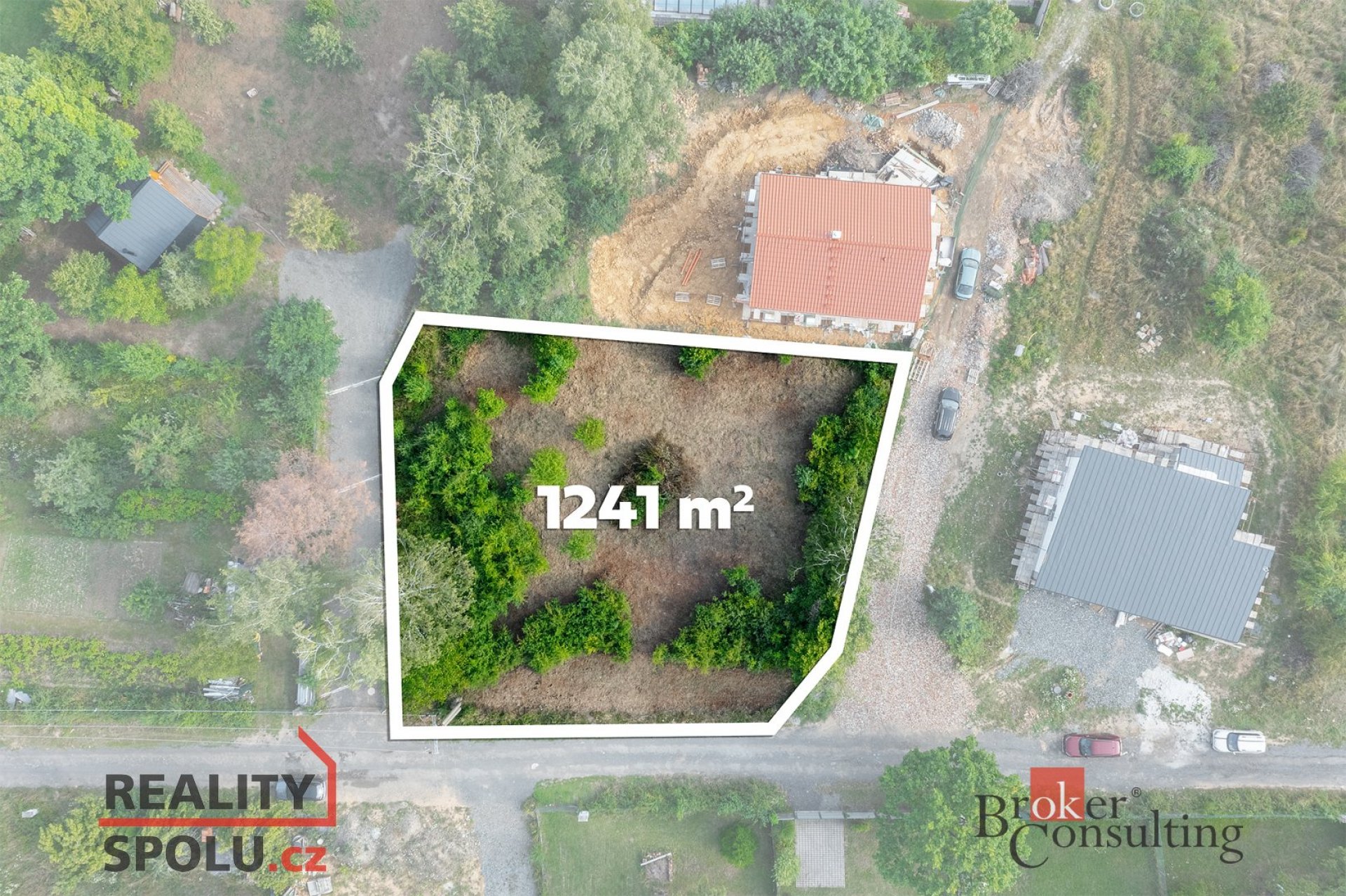 Prodej stavebního pozemku 1241 m² , ulice V Zahrádkách , Mníšek pod Brdy