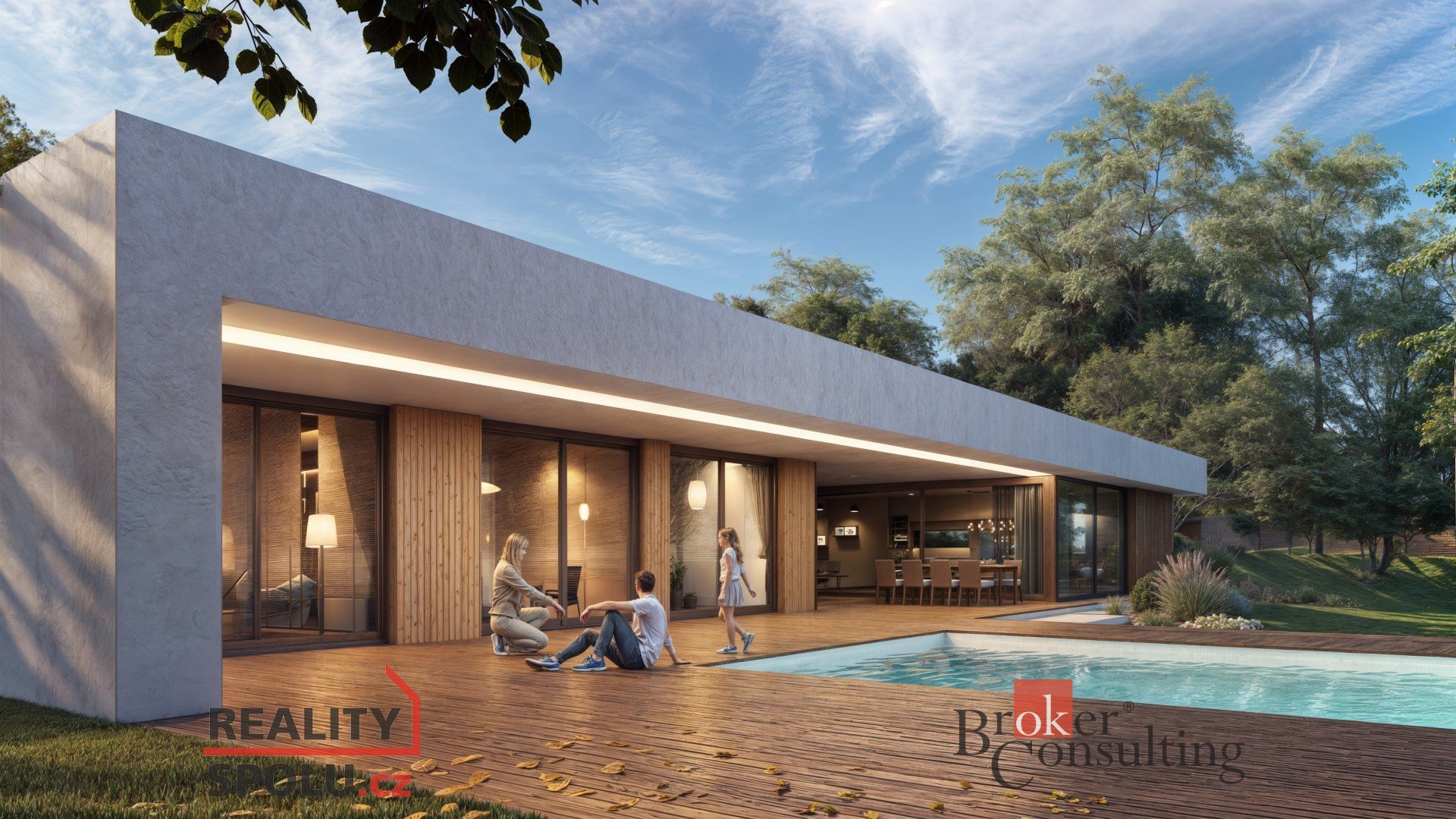 Moderní prostorný bungalov v en. třídě A 3 minuty od Pardubic